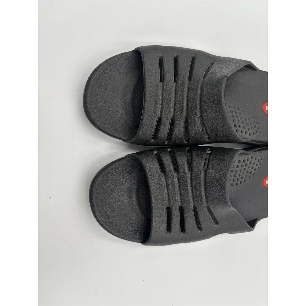 Okabashi Mens Slide Sandals Black Comfort Ergonomic‎ Slip On Size ML 8.5-9.5